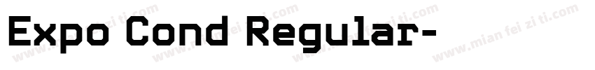 Expo Cond Regular字体转换